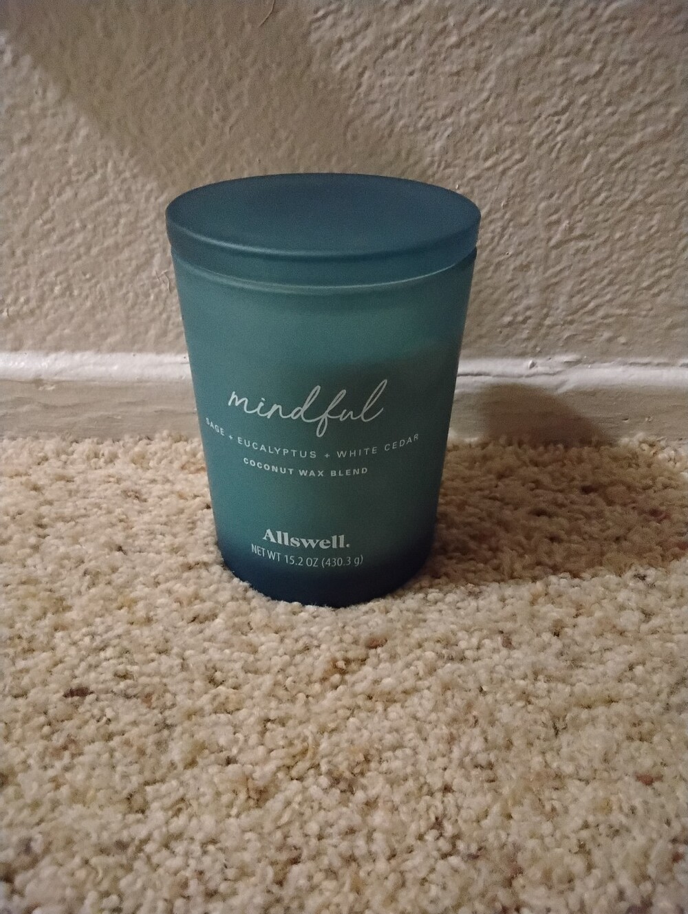 Allswell "Mindful" Scented 2-Wick Spa Jar Candle NEW!